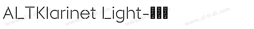 ALTKlarinet Light字体转换